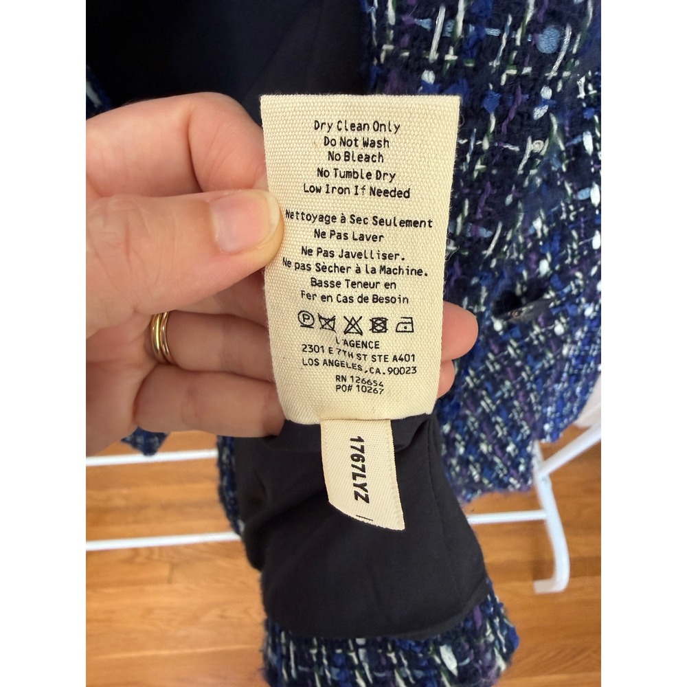 L'AGENCE Marie Tweed Blazer | Size 2 - Picture 12 of 14